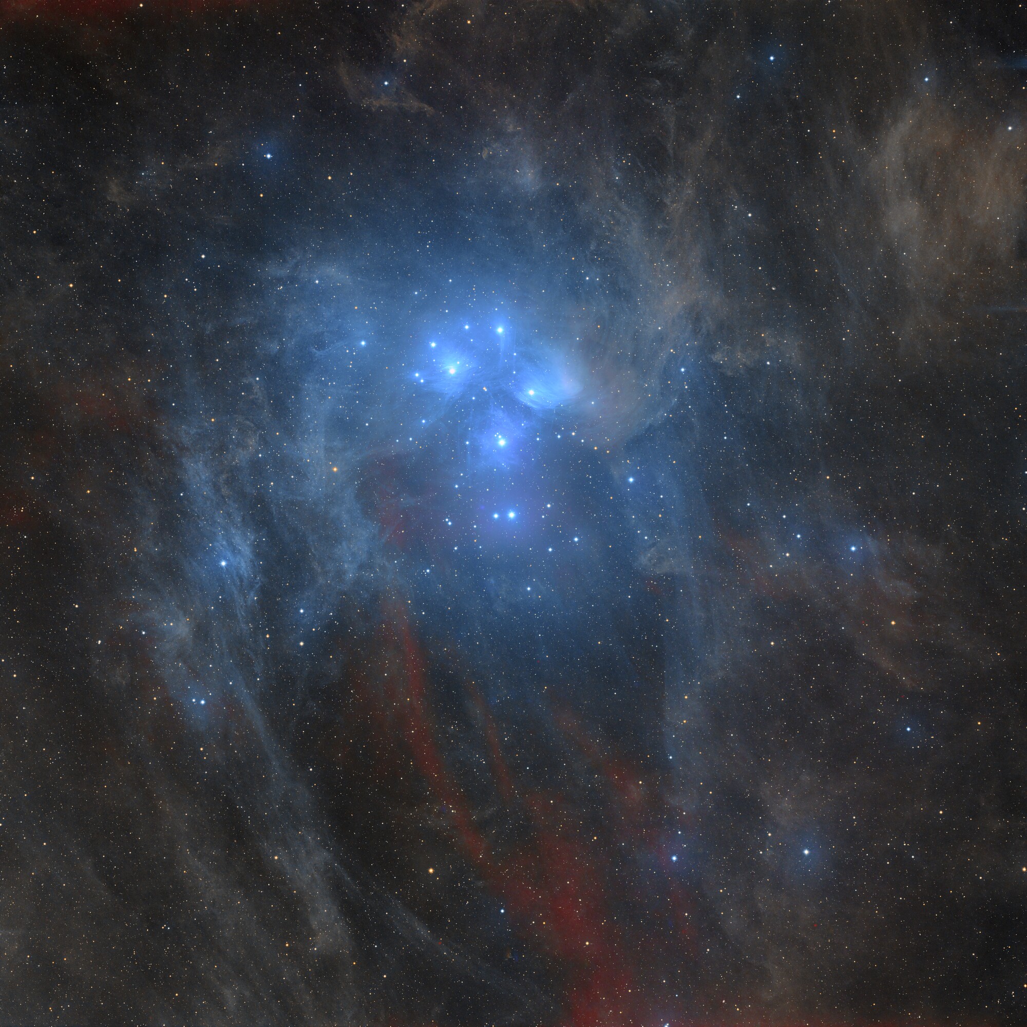 M45 - Expansive Dust and Hydrogen Glow