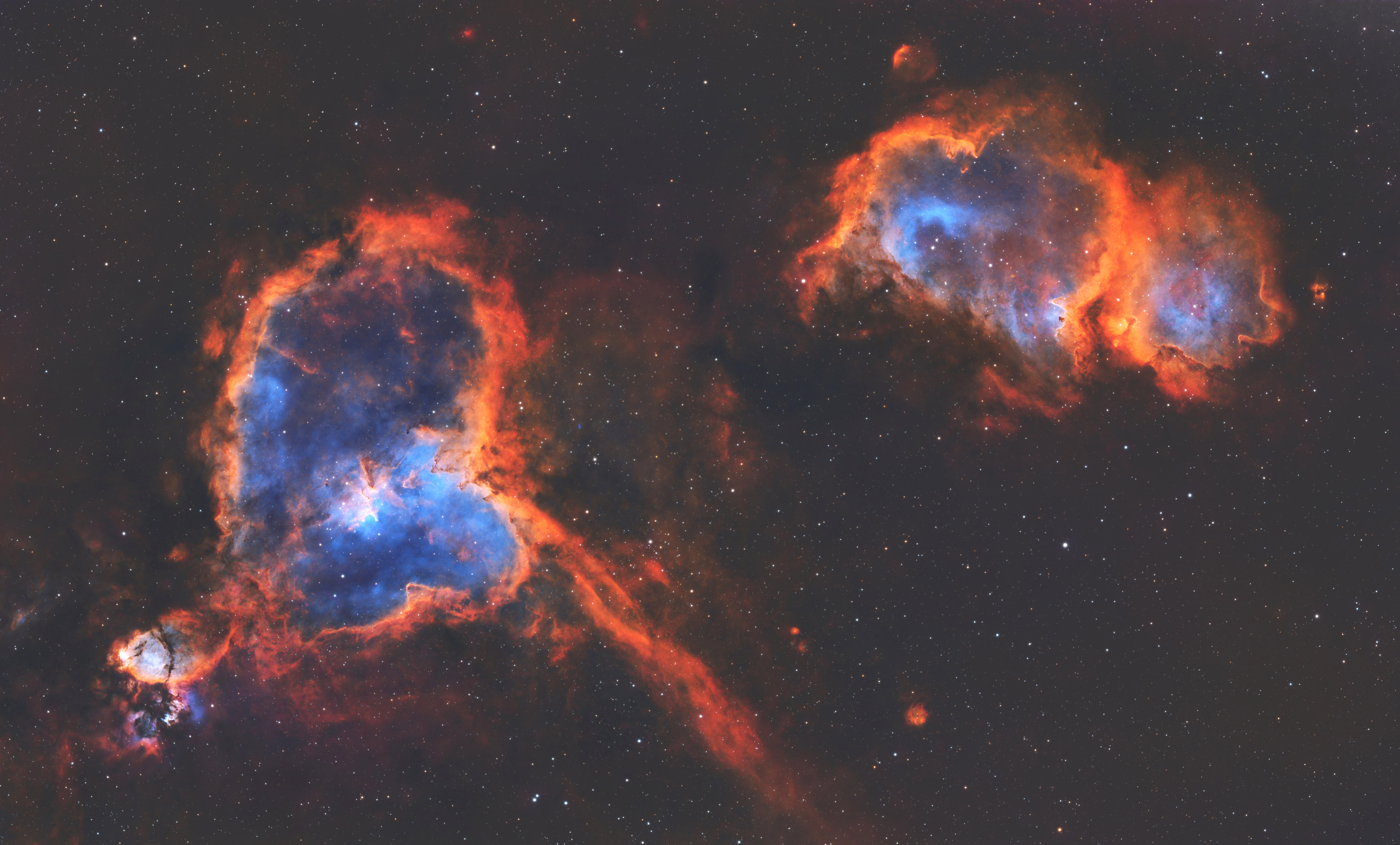 Heart Nebula (IC 1805) & Soul Nebula (IC 1848)