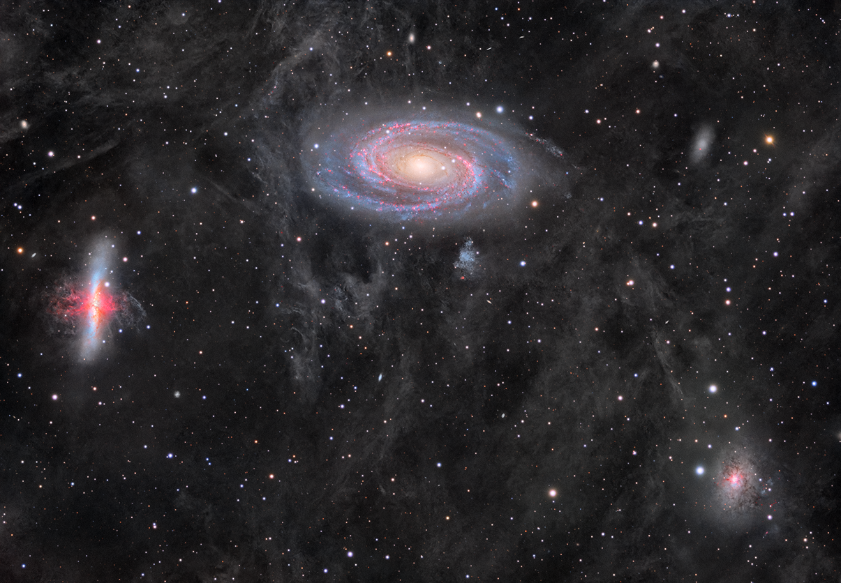 M81, M82, NGC 3077 - 51h
