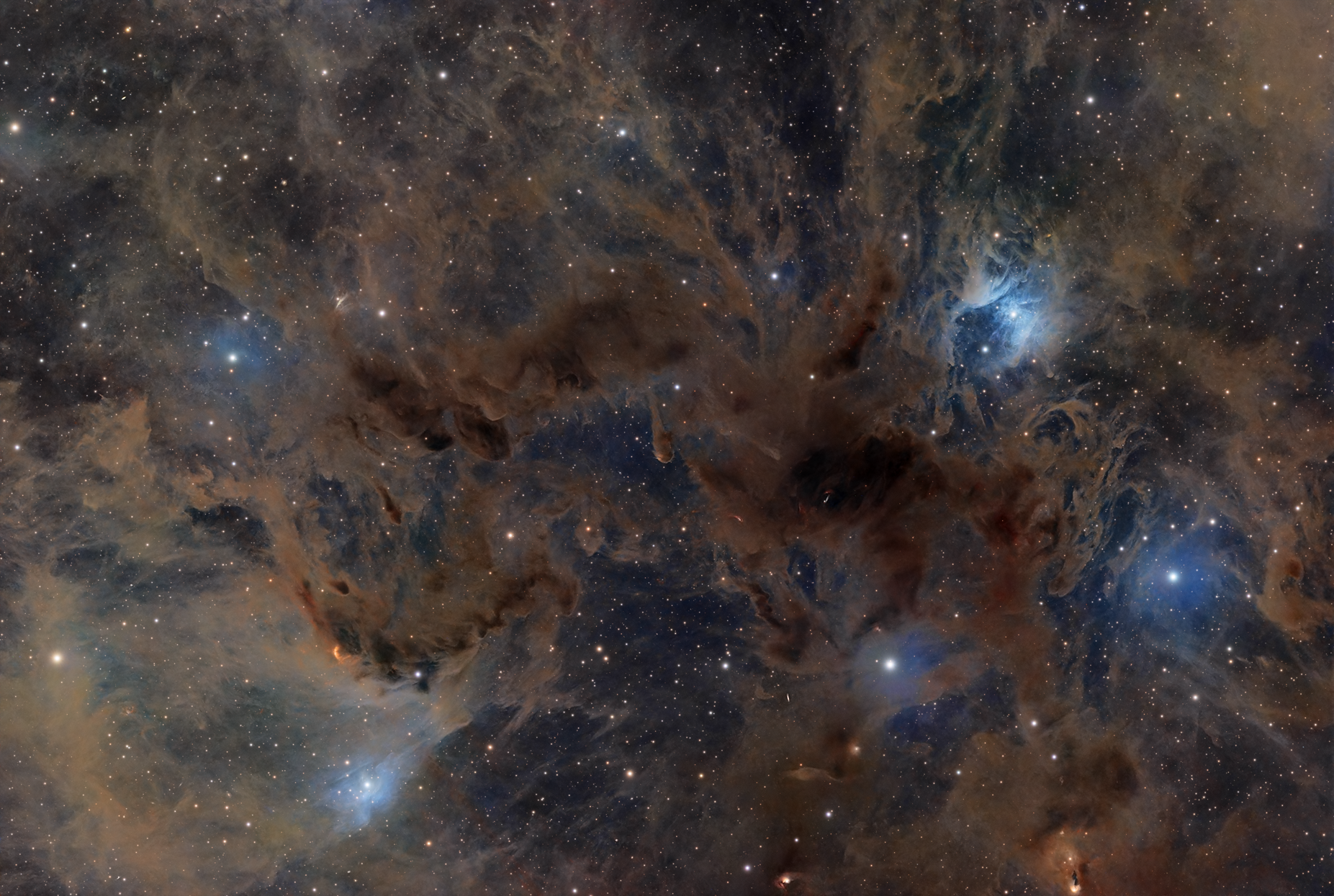LDN 1455, LDN 1451, LDN 1448 - Perseus Molecular Clouds