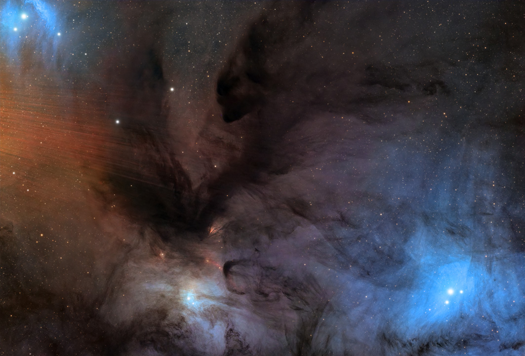 Rho Ophiuchi Center - LDN 1681, LDN 1692, Barnard 42