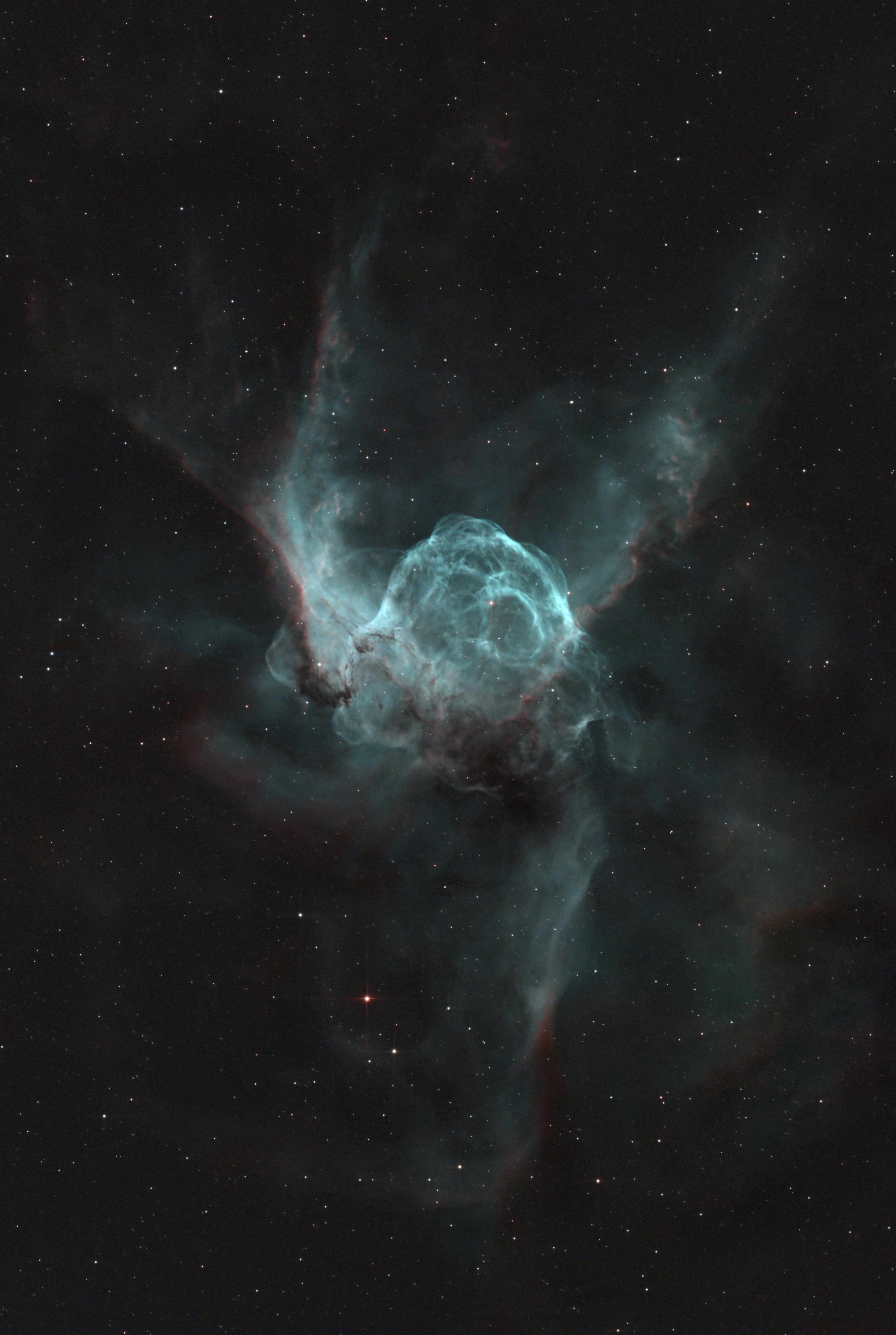 NGC2361 Thors Helmet in Ha / Oiii dual narrowband