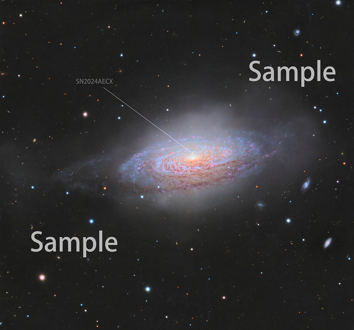 NGC3521 with supernova SN2024aecx (RC1000)