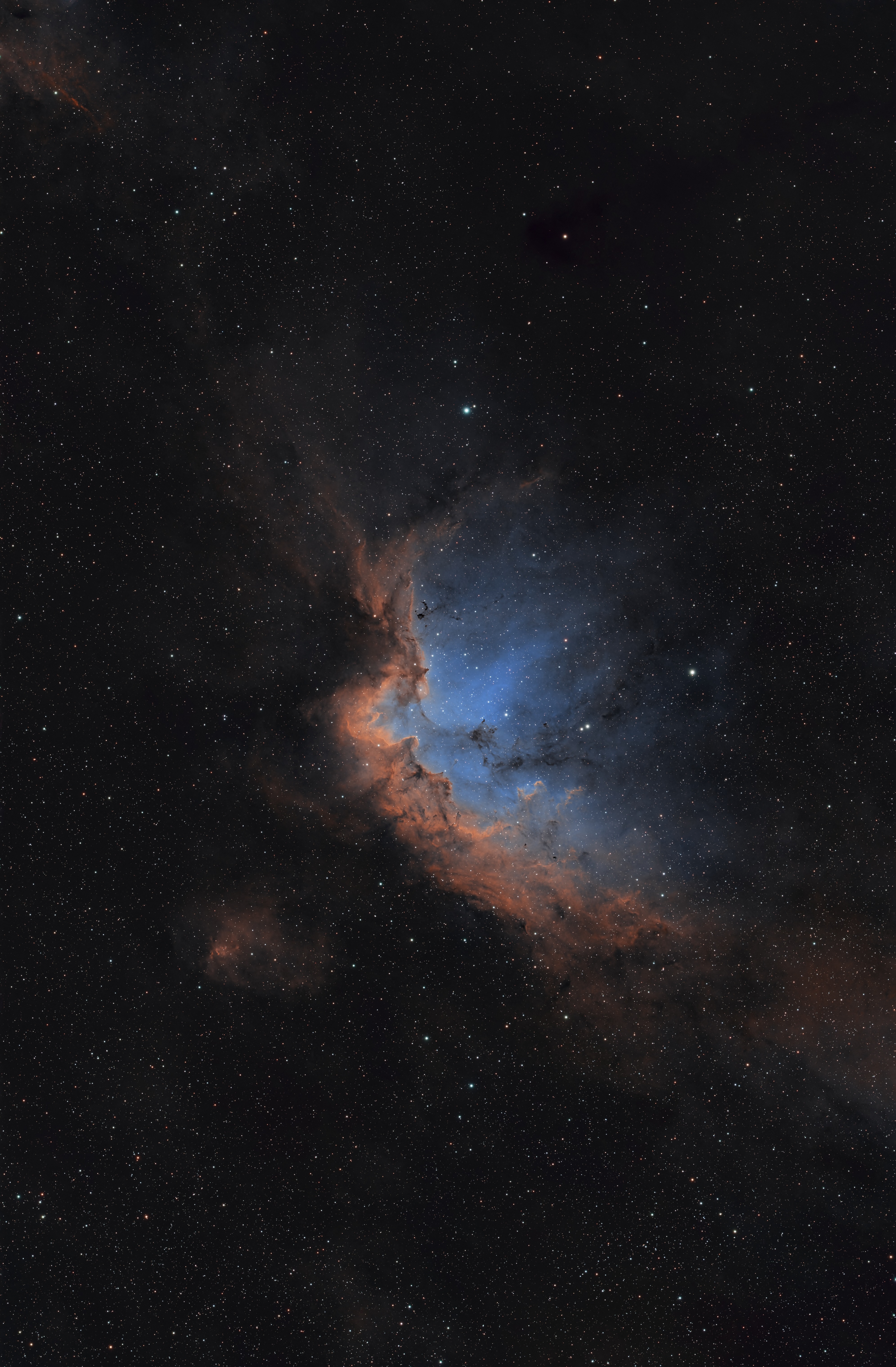 NGC7380 - Dual Narrowband HA-OIII / OIII-SII