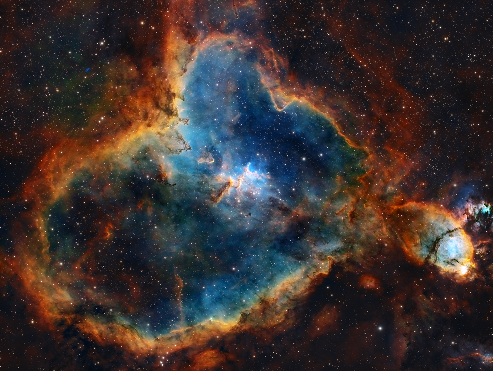 IC 1805 Heart Nebula (SHO-RGB)