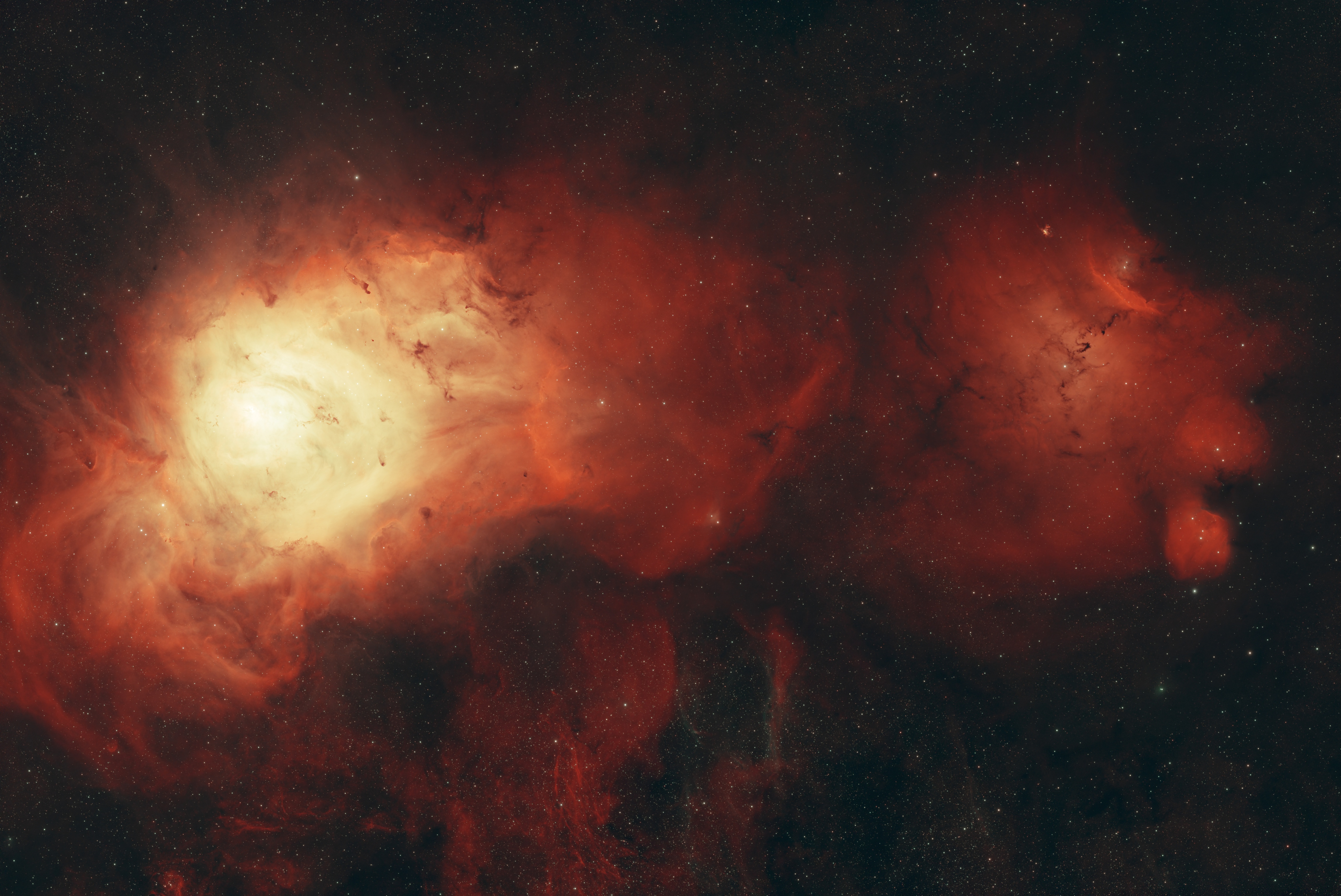 Lagoon M8 + NGC 6559 - lagoon and chinese dragon