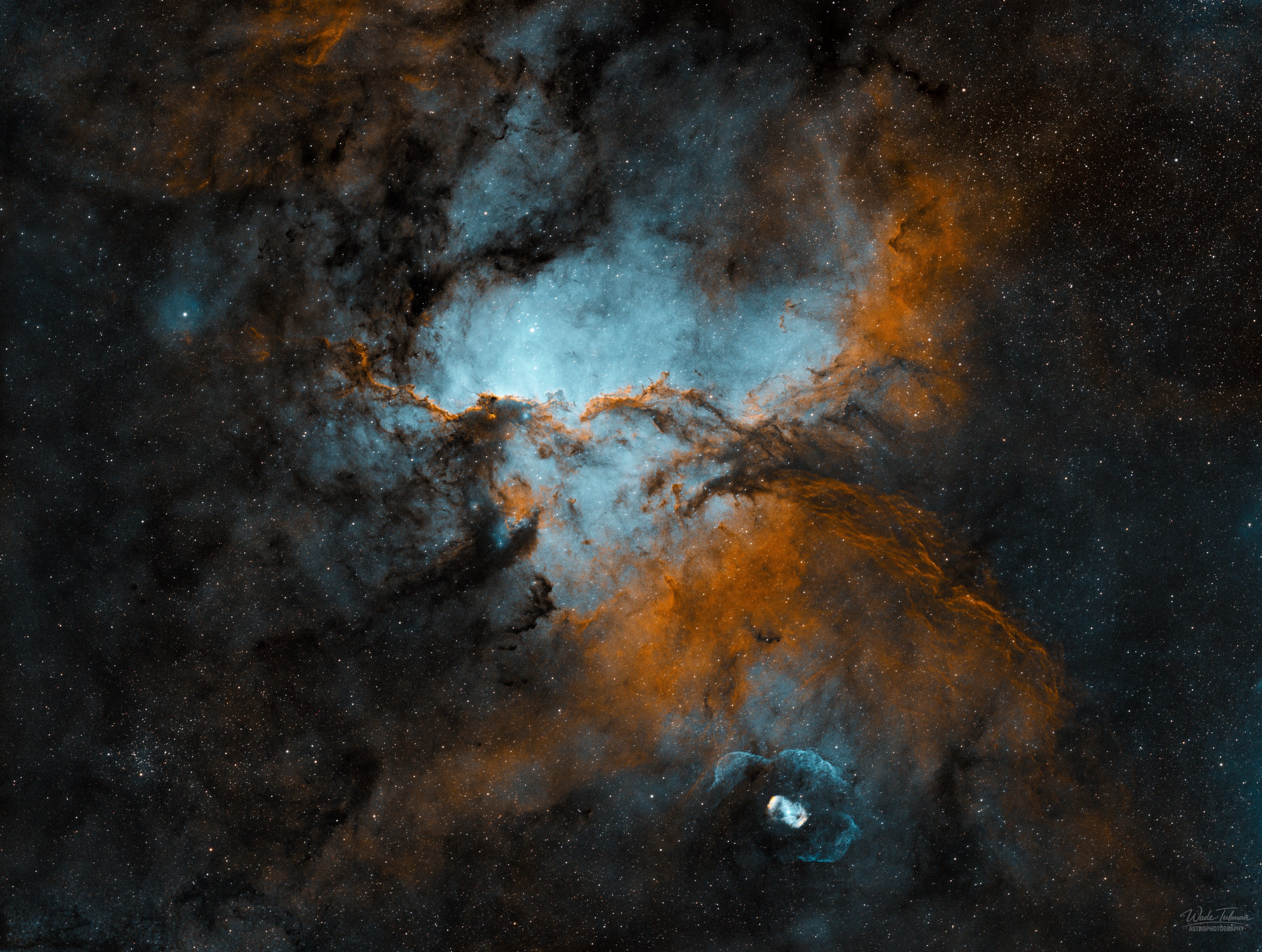 NGC 6188 Fighting Dragons of Ara in Ha and Oiii