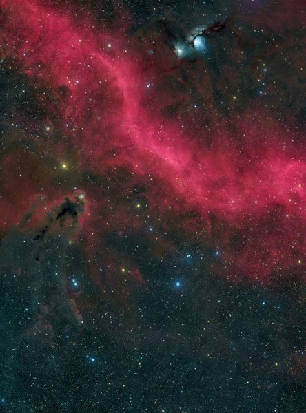 M78 — Three-Panel LRGBHa 2× Drizzle Mosaic Master Dataset