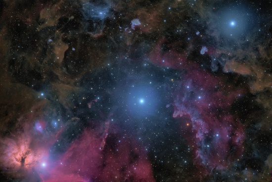 Molecular Clouds near Orion's Belt — LRGB Master Dataset - Zdjęcia Astrofotografia - stack, Master Light Frames do pobrania - NoName 130mm F5 Astrography