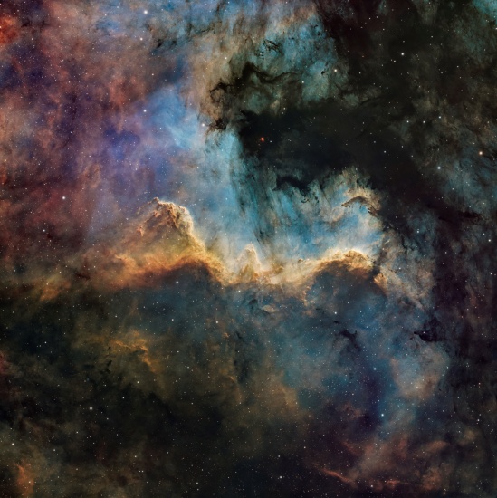 Cygus Wall - Zdjęcia Astrofotografia - stack, Master Light Frames do pobrania - Askar 7iF