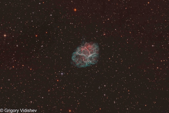 M1, Crab Nebula - Astrophotography Image - stack, Master Light Frames to download - PlaneWave CDK14"