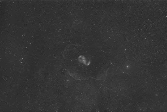 Dragon's Egg Nebula in OIII NGC 6164 - Imagen de astrofotografía - apilado, Master Light Frames para descargar - Sky-Watcher Quattro 250P / 10-S