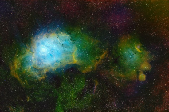 Lagoon Nebula - Astrophotography Image - stack, Master Light Frames to download - Askar SQA106