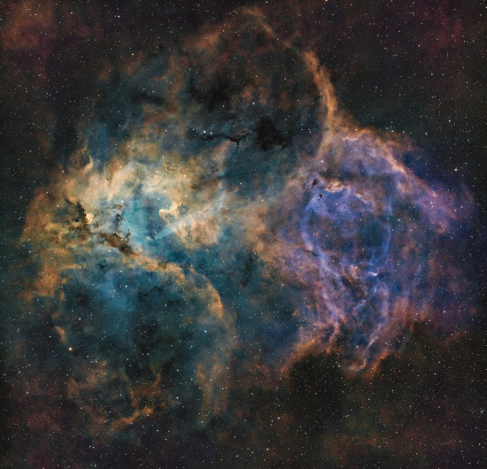 Caldwell 39 - Lion Nebula - Astrophotography Image - stack, Master Light Frames to download - askar 71F