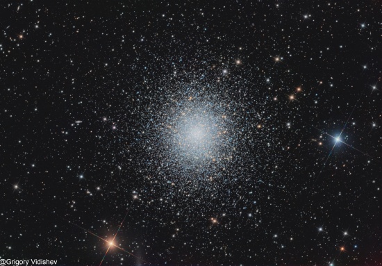 M13, Hercules Globular Star Cluster - Imagen de astrofotografía - apilado, Master Light Frames para descargar - PlaneWave CDK14"