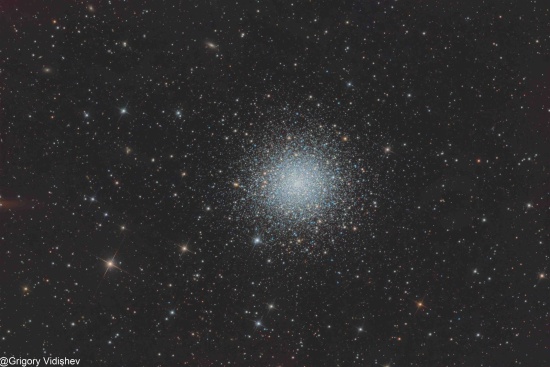 M92, Globular Star Cluster - Astrophotography Image - stack, Master Light Frames to download - PlaneWave CDK14"
