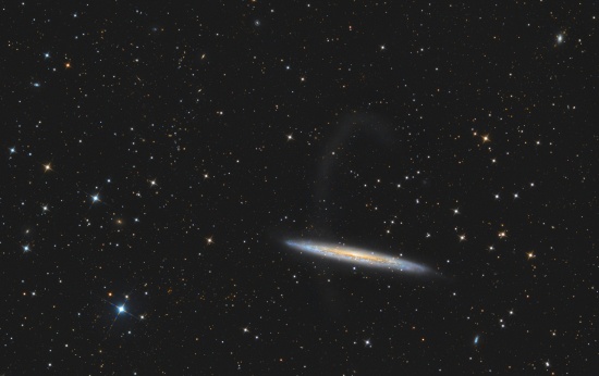 NGC 5907 - Tidal Stream - Imagen de astrofotografía - apilado, Master Light Frames para descargar - AG12 Orion Optics