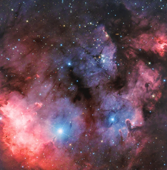 NGC 7822 - Astrophotography Image - stack, Master Light Frames to download - AG12 Orion Optics