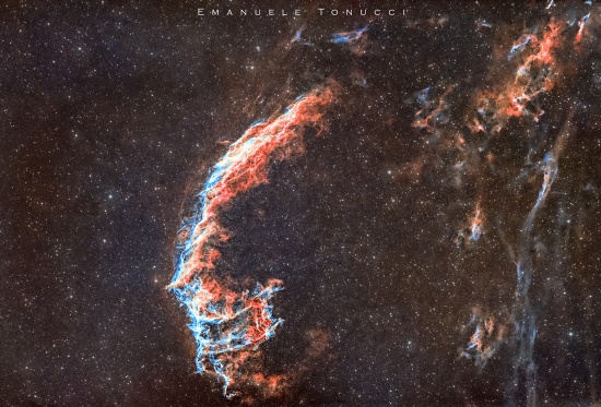 NGC6992 - Astrophotography Image - stack, Master Light Frames to download - Tecnosky OWL 90/540 @432