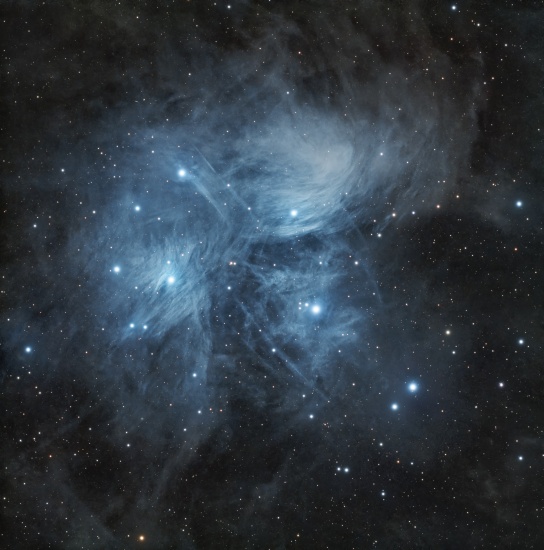 Pleiades - Astrophotography Image - stack, Master Light Frames to download - askar 71F