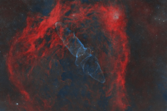 SH2-129 Flying Bat Nebula OU4 Squid Nebula - Astrophotography Image - stack, Master Light Frames to download - Sky-Watcher Evostar 80 ED/ BLACK DIAMOND 80ED