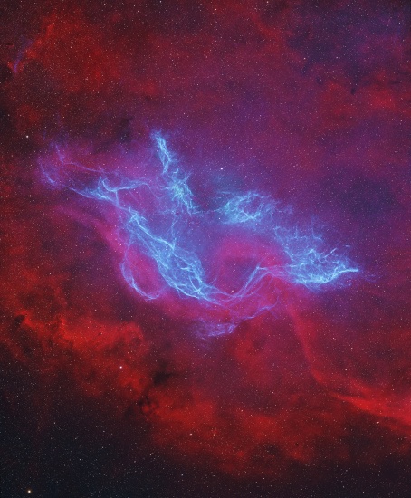 The Theta Muscae Supernova Remnant - G304.4-3.1 - Astrophotography Image - stack, Master Light Frames to download - Sky-Watcher Esprit 100ED APO
