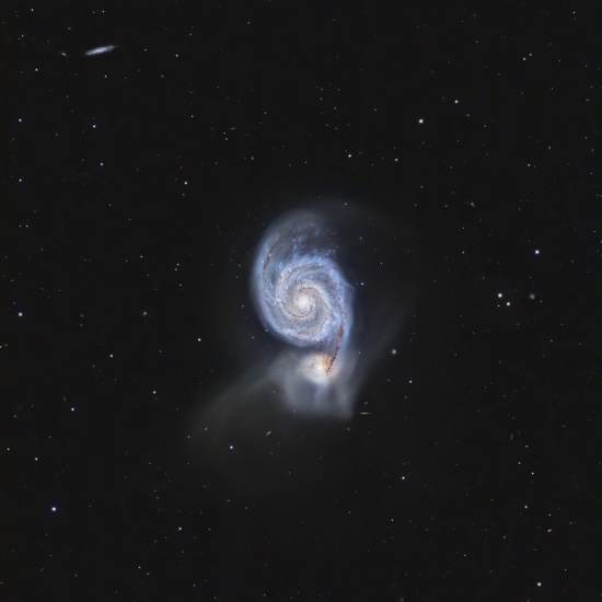 M51 - Astrophotography Image - stack, Master Light Frames to download - Takahashi CCA250