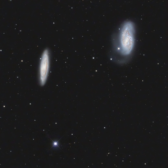 M65/M66 - Zdjęcia Astrofotografia - stack, Master Light Frames do pobrania - Takahashi CCA250