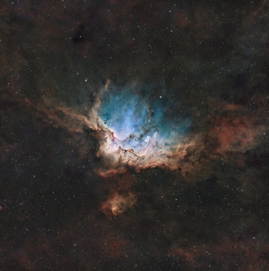 Wizard Nebula - NGC 7380 - Imagen de astrofotografía - apilado, Master Light Frames para descargar - askar 71F