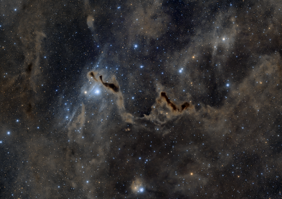 LDN 1355 (Helping Hand) - Astrophotography Image - stack, Master Light Frames to download - Sharpstar 61 EDPH III