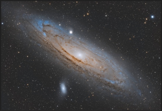 M31 - Galaxia de Andrómeda - Astrophotography Image - stack, Master Light Frames to download - Askar 65PHQ Quintuple APO
