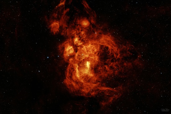 Lobster / War and Peace Nebula (NGC 6357) - Astrophotography Image - stack, Master Light Frames to download - Askar 91F APO Refractor