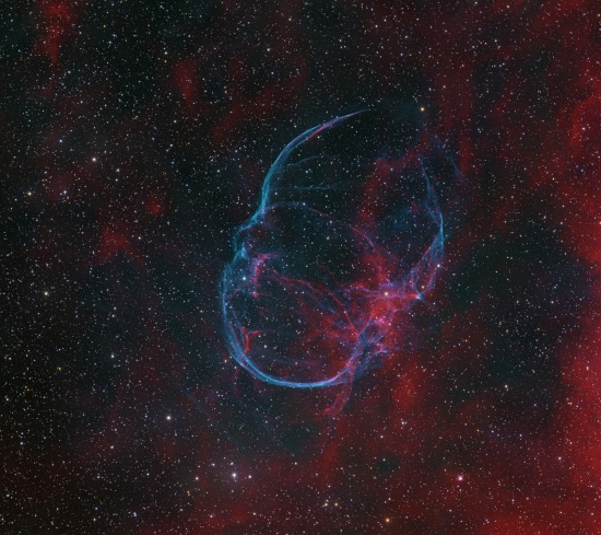 SNR G206.9+2.3 — Supernova Remnant Master Dataset - Imagen de astrofotografía - apilado, Master Light Frames para descargar - NoName 130mm F5 Astrography