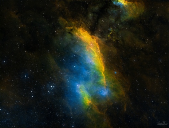 IC 4628 Prawn nebula in SHO - Astrophotography Image - stack, Master Light Frames to download - Sky-Watcher 200PDS