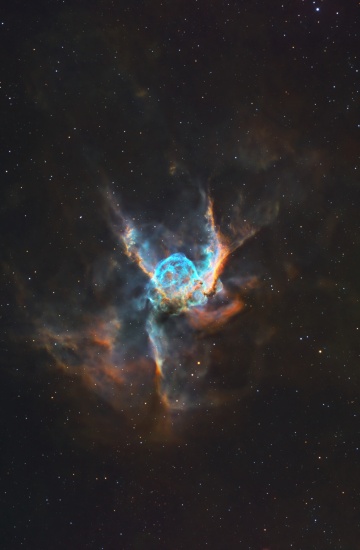 NGC 2359 · Thor's Helmet Nebula (SHO + RGB) - Astrophotography Image - stack, Master Light Frames to download - AG Optical 10" iDK F6.7