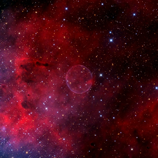 Soap Bubble Nebula (PN G75.5+1.7) — A Crop Master Dataset - Astrophotography Image - stack, Master Light Frames to download - AG Optical 10" iDK F6.7
