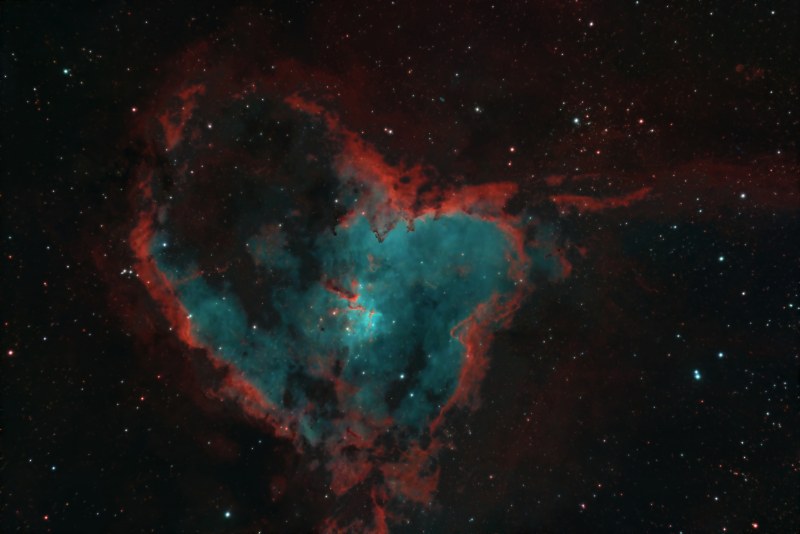 IC 1805 – The Heart Nebula (SHO Palette)