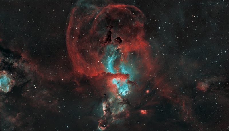 NGC - 3576 - Statue of Liberty Nebula