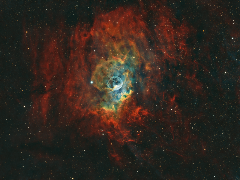 NGC 7635 - Bubble Nebula - Foraxx, RGB Stars