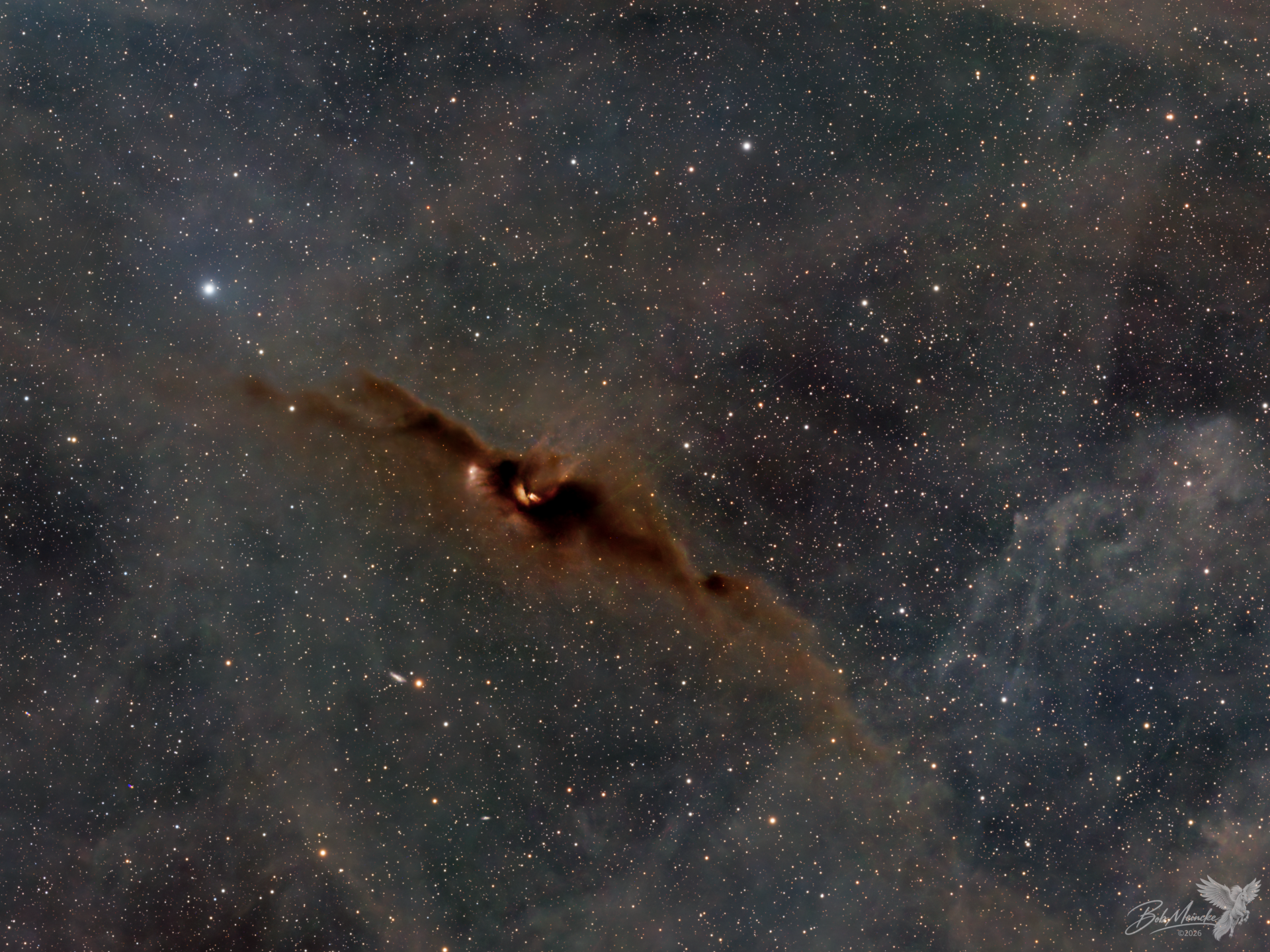 LDN 43 — The Cosmic Batman Signal