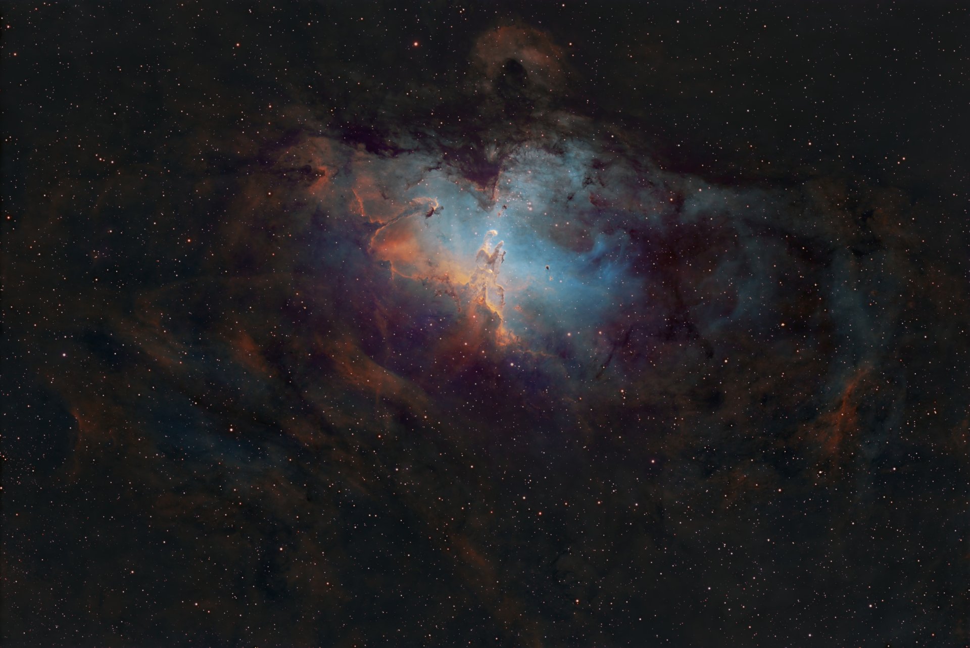 M16 Eagle Nebula-SHO palette