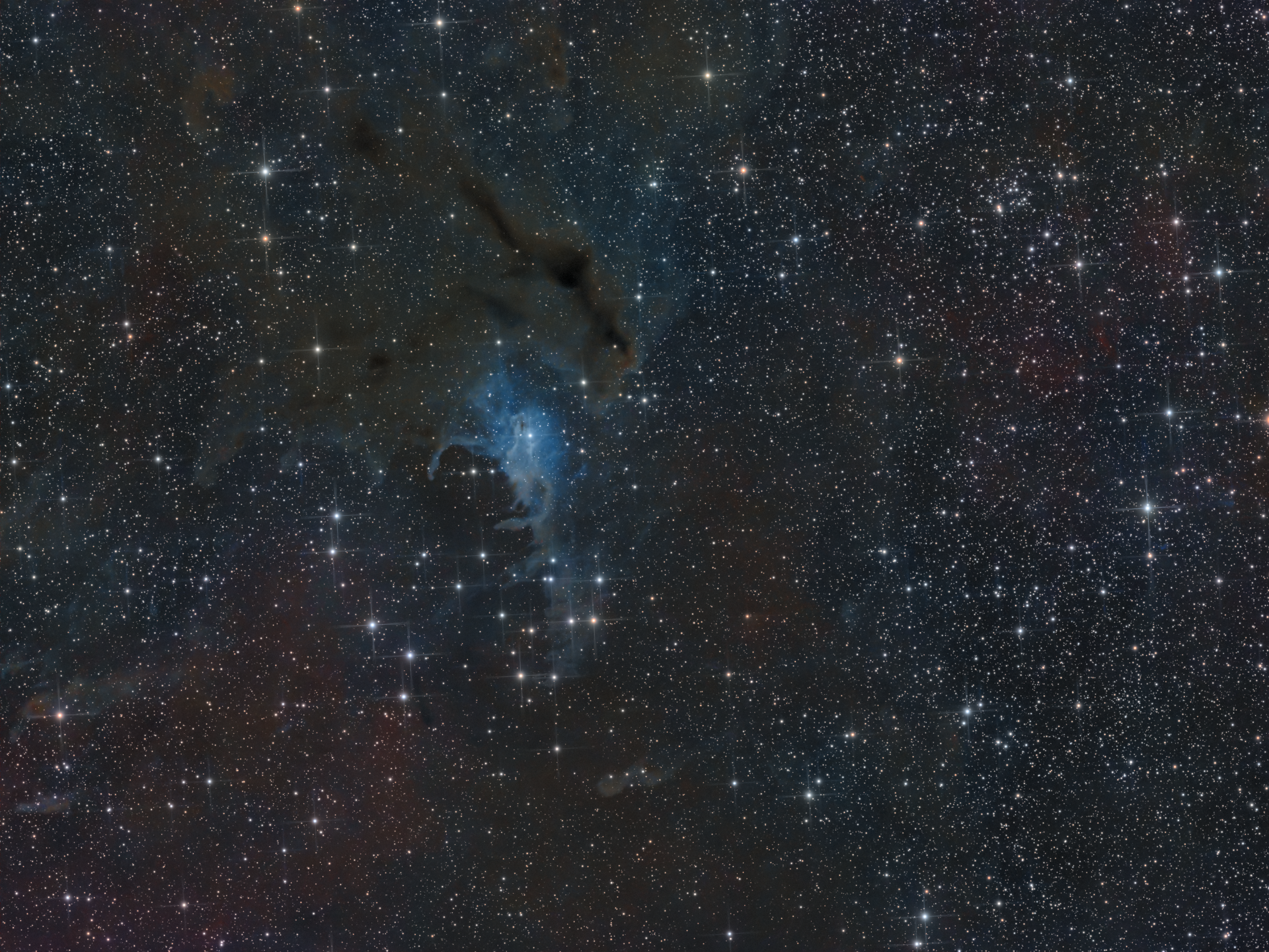 NGC 225 — The Azure Glyph