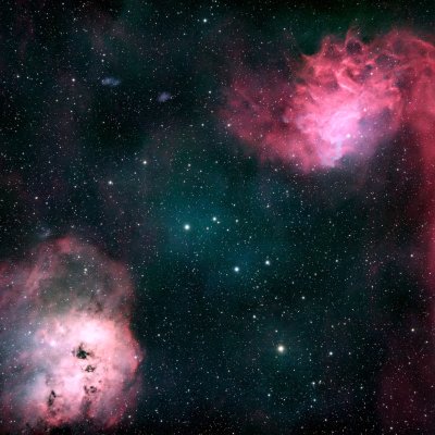 IC 405 & IC 410 — The Flaming Tadpole