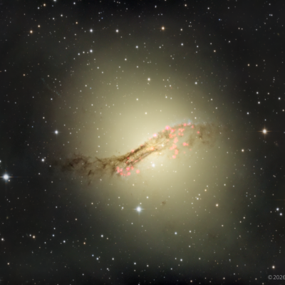 NGC 5128 — Embers Beneath the Dust