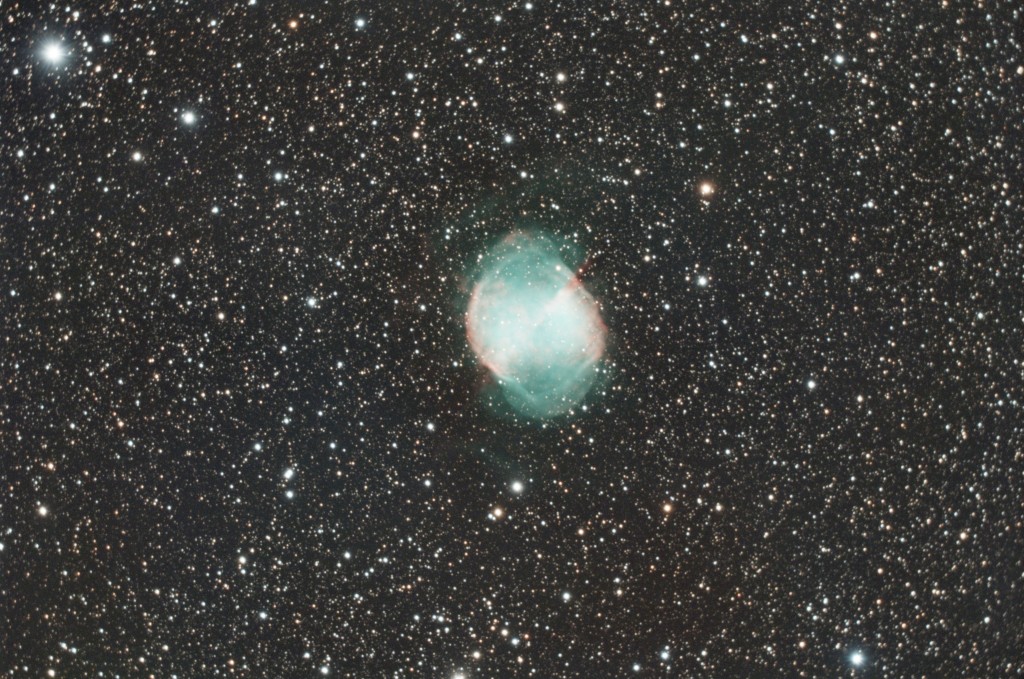M27 - Nebulosa Manubrio (Dumbbell Nebula) in L-QEF & CLS - STF Preview - Meade 8" ACF