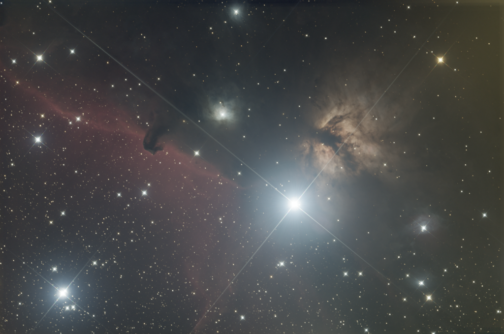 IC434 The Horsehead Nebula and Flame Nebula - STF Preview - Sky-Watcher Quattro 200/800