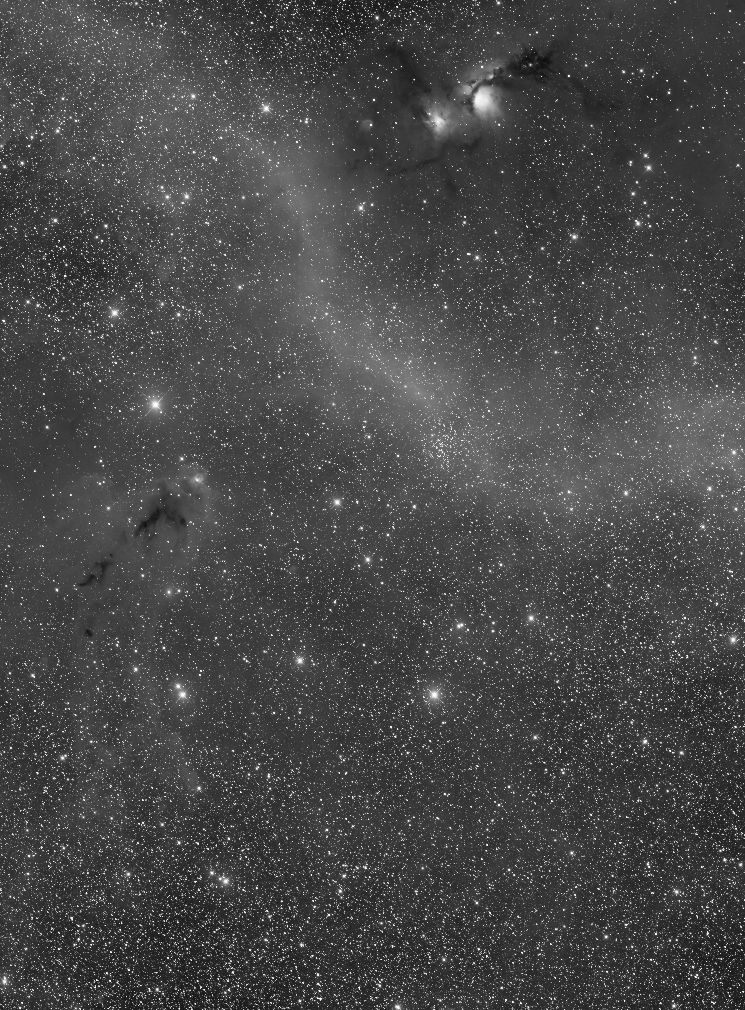 M78 — Three-Panel LRGBHa 2× Drizzle Mosaic Master Dataset - STF Preview - Takahashi Epsilon 180ED