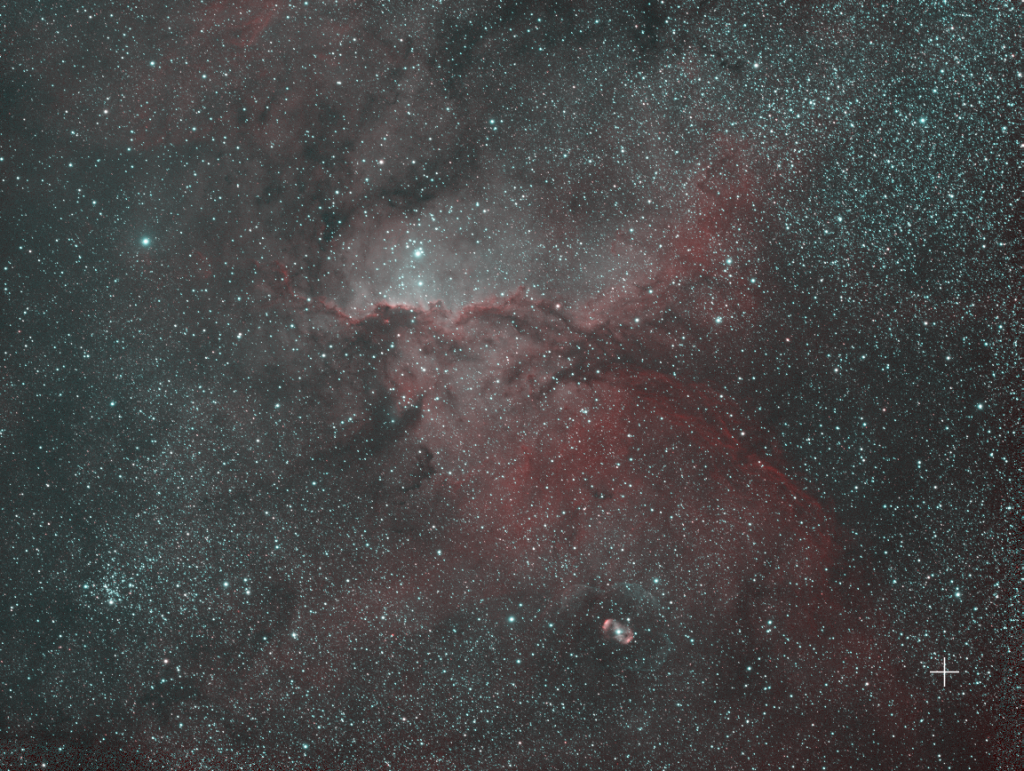 NGC 6188 Fighting Dragons of Ara in Ha and Oiii - STF Preview - Redcat 61