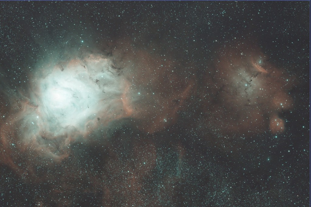 Lagoon M8 + NGC 6559 - lagoon and chinese dragon - STF Preview - Askar 91F APO Refractor